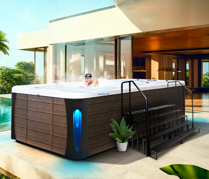 Calspas hot tub being used in a family setting - Fairfield