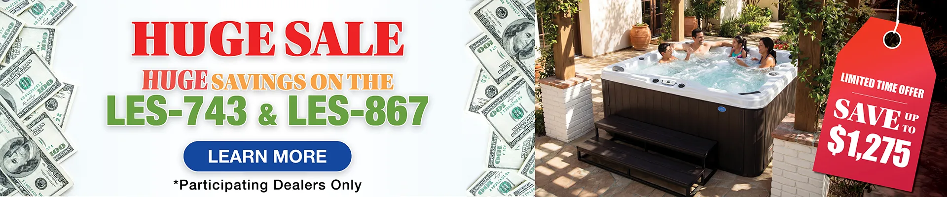 Calspas hot tub being used in a family setting - Fairfield